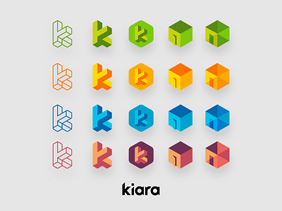 Kiara - logo design blockchain brand design kiara logo pattern