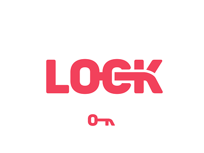 LOCK brand branding design illustration logo personal project typography vector