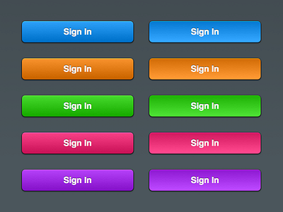 Colorful Web Buttons app button color design gui interface resource ui user interface web