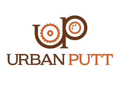 Urban Putt branding design graphic logo