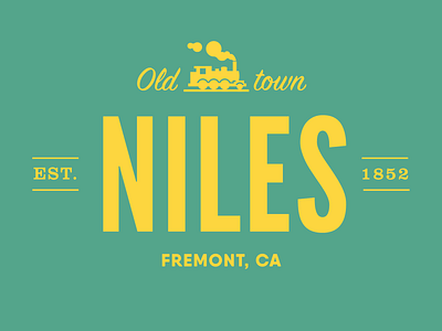 Old Town Niles design graphic illustration typography vector