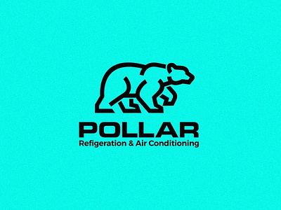 Pollar Logo Design bear logo branding design flat logo logo minimalist logo polar logo vector