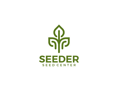 seeder logo design branding design fiverrgigs icon logo minimalist logo organic logo plant logo seed logo vector