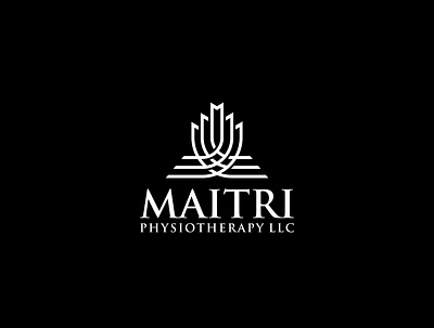 Maitri Physiotherapy LLC logo design abstract logo branding design fiverrgigs logo maitri logo minimalist logo therapy logo vector