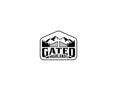 Gated Highlands logo design branding design fiverrgigs logo mountain logo vector vintage logo