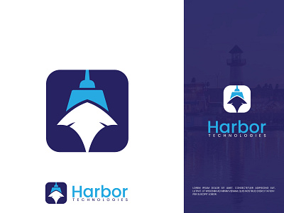 Barbor Technologies Business Logo Design brand design brand identity business logo california dubai graphic design harbor logo illustration logo logo design professional ship logo technologies logo texas us