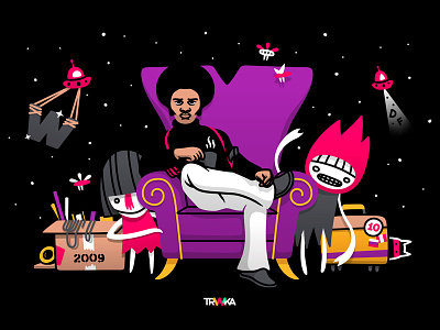 Grupo W / 15 Years agency big idea chair detective digital grupo w illustration invaders poster vector yahoo