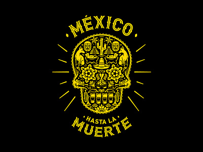 Mexican proud calavera death illustration lucha mexican mexico muerte proud skull sugar tequila vector