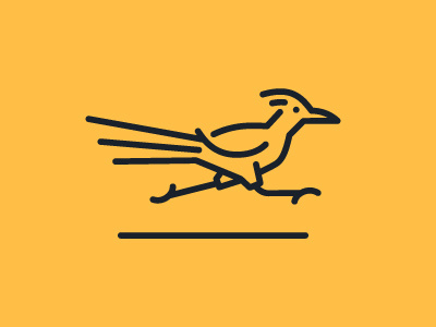 Beep beep! animal bird fast icon illustration road roadrunner run running vector