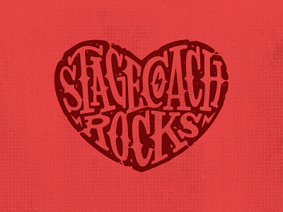 Stagecoach Rocks ⚡️ country festival heart illustration love music rock stagecoach vector western