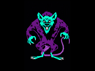 Rat animal illustration politics rat sewer vector