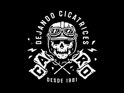 Regulo Caro artist death flag helmet illustration music race racing singer skull vector