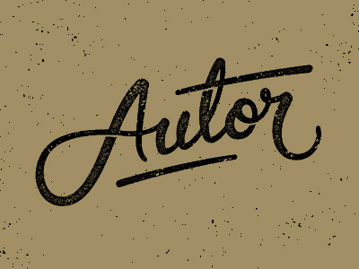 Autor autor brand branding font identity lettering logo script type typography