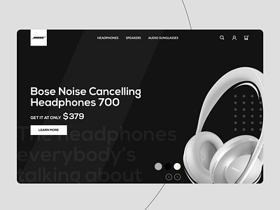 Bose Landing Page Concept