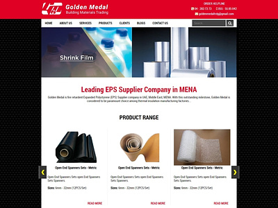 Golden Medal Trading Website ajax bootstrap codeigniter css3 html5 php seo webdesign