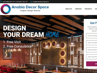 Anabia Decor Space ajax bootstrap codeigniter css3 design html5 php seo ui webdesign