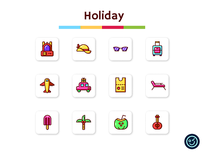 Holiday holiday icon icon design icon set iconography icons summer ui