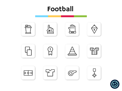 Football football football illustration icon icon design icon set iconography icons ui