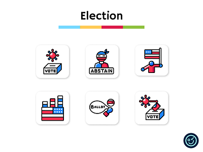 Election icon pack design election icon icon design icon set iconography icons illustration politics ui