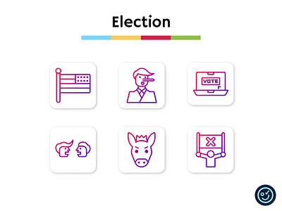Election icon pack design election icon icon design icon set iconography icons illustration ui vote