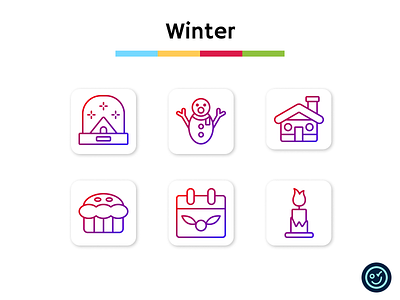 Winter icon pack design icon icon design icon set iconography icons illustration ui winter winter icon