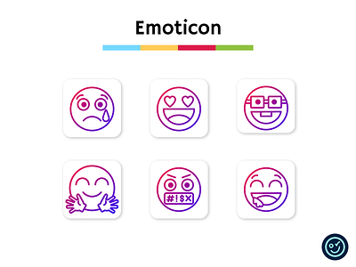 Emoticon icon pack design emoji emoticon icon icon design icon set iconography icons illustration ui