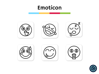Emoticon icon pack design emoji emoticon icon icon design icon set iconography icons illustration smile ui