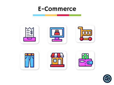 E-Commerce icon pack design ecommerce icon icon design icon set iconography icons illustration online shop ui