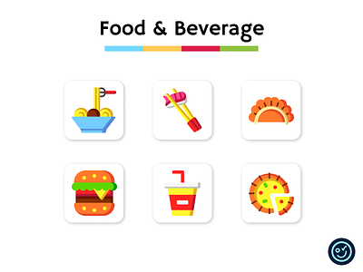 Food & Beverage Icons beverage design drink food icon icon design icon set iconography icons illustration meal ui