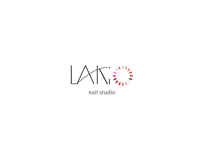 Laki nail studio branding design icon illustration logo minimal