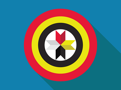 Captain Native America's Medicine Shield graphic design medicine shield native american heritage month vector