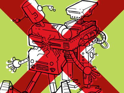 Robothug fail hugs illustration robots
