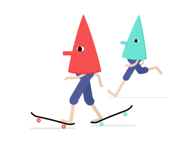 Yeah Right Run! characterdesign manual runcycle skateboarding triangles yeahrightmanual