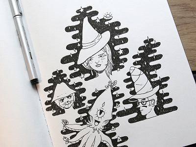 Wizardsoup copicmarker illustration sketchbook wizards