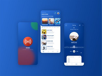 Radio And Podcast UI Design branding design music product radio ui ux