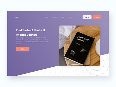 Book Publisher Homepage UI