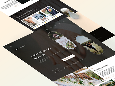 Wedding Landing Page dailyui design event landing page moments ui ux website wedding