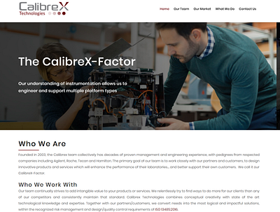 Calibrex Technologies Inc The CalibreX Factor custom customization design ux web wordpress