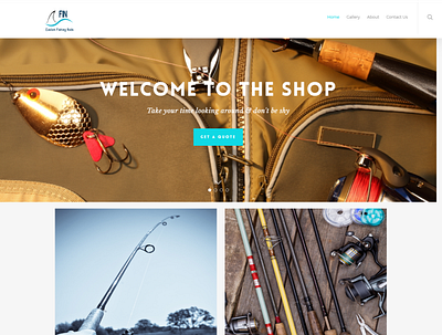 FinCustomFisshingrod Custom Rods custom customization design ux web wordpress