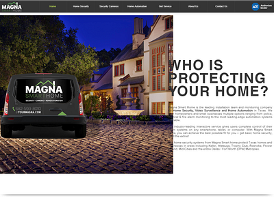 Magna Smart Home custom customization design ux web wordpress