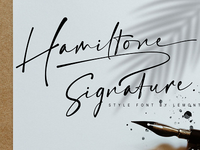 Hamiltone | Signature font branding design font signature font typogaphy