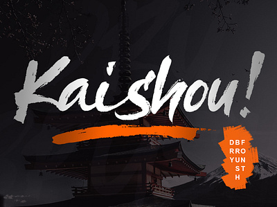 Kaishou! - Dry Brush Font branding brush brush font font fonts handlettering typeface typography