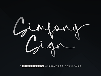 SimfonySign - Signature branding design fonts signature font typeface typogaphy typography