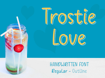 Trostie Love - Handwritten Font branding creative design decals design fonts handlettering logo tshirtdesign typeface typography