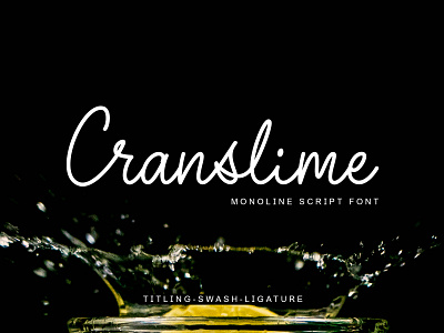 Cranslime Monoline Script Font branding calligraphy design fonts handlettering logo monoline monoline font typeface typography