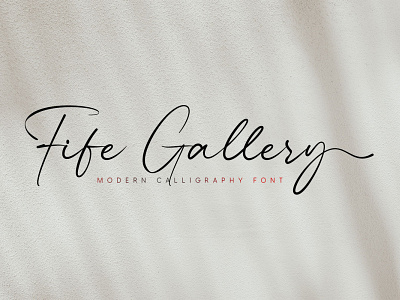 Fife Gallery - Modern Calligraphy Font