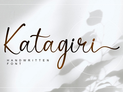 Katagiri - Handwritten Font