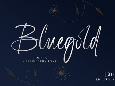 Bluegold Font branding calligraphy design fonts handlettering typeface typography