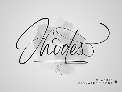 Jhodes - Signature Font