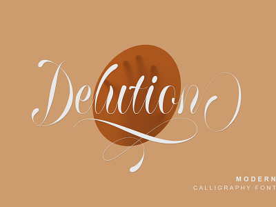 Delution - Modern Calligraphy Font branding calligraphy fonts graphic design handlettering logotype typeface typography